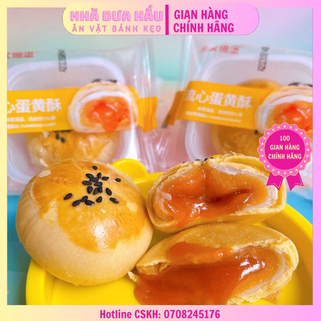 Combo 1kg bánh pía ngàn lớp nhân phomai trứng chảy vàng Đài Loan