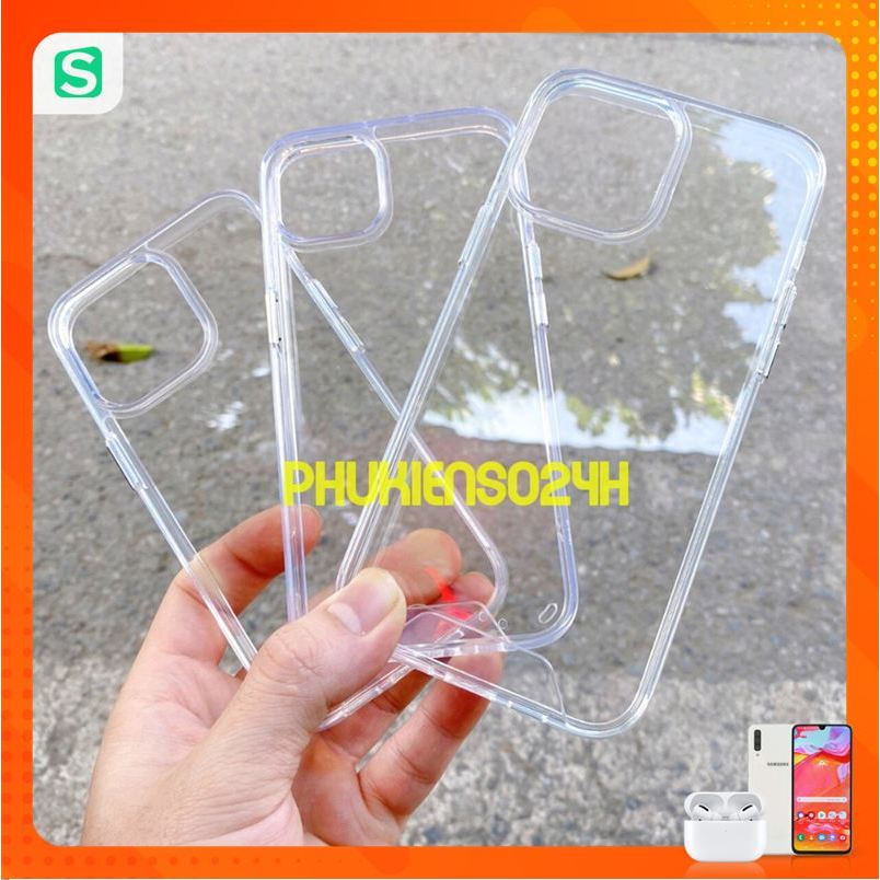 Ốp lưng trong cứng viền dẻo cho IP 15 15 PLUS 15 PRO 15 PRO MAX IP 13 13 PRO IP 13 PRO MAX không ố m