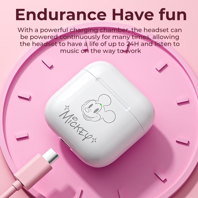 Disney Pro4 Tai Nghe Không Dây Bluetooth 5.3 TWS PRO4 Mini Tai Nghe âm nhạc HIFI có micrô FX-951B