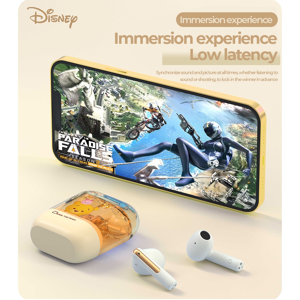 NAGFAK Disney TZW1 Tai Nghe Không Dây  Bluetooth 5.3 TWS âm nhạc HIFI có micrô Giảm tiếng ồn Tai Nghe