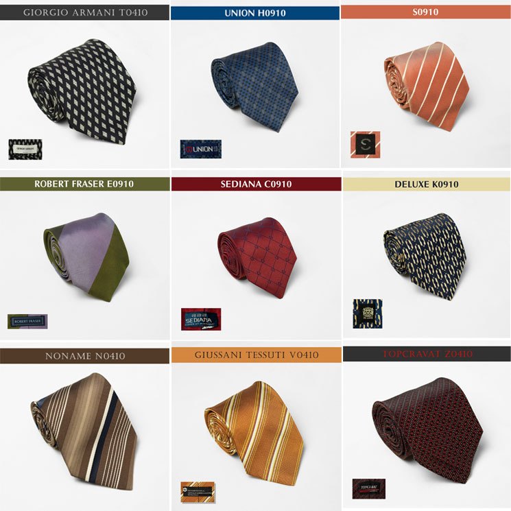 Cravat/Tie hàng 2hand vintage hoạ tiết đơn giản