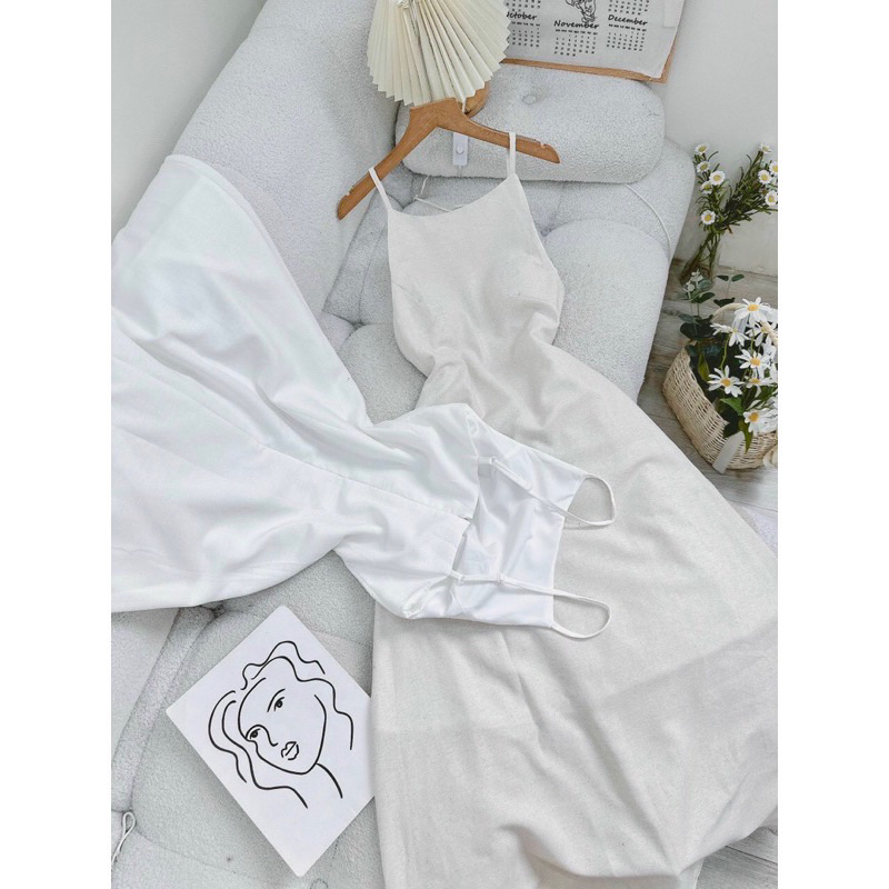 ĐẦM MIDI YẾM LINEN 2M