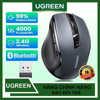 Chuột Không Dây Ugreen MU006 6 nút im lặng,4000dpi 2.4Ghz - Hàng Chính Hãng