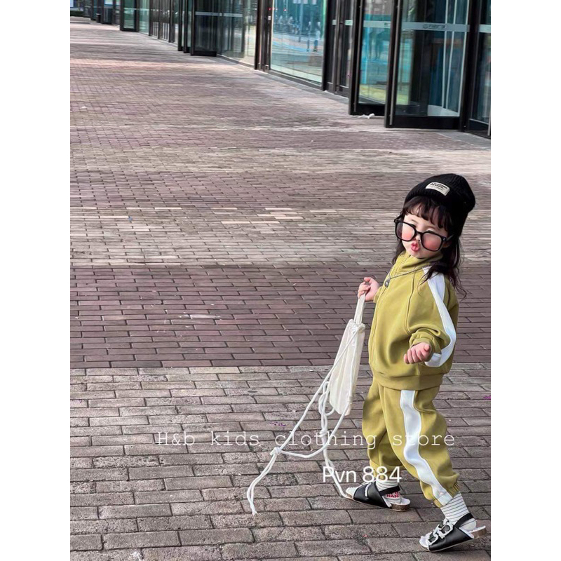 Set da cá chéo xịn phối khoá kéo rất tiện cho bé