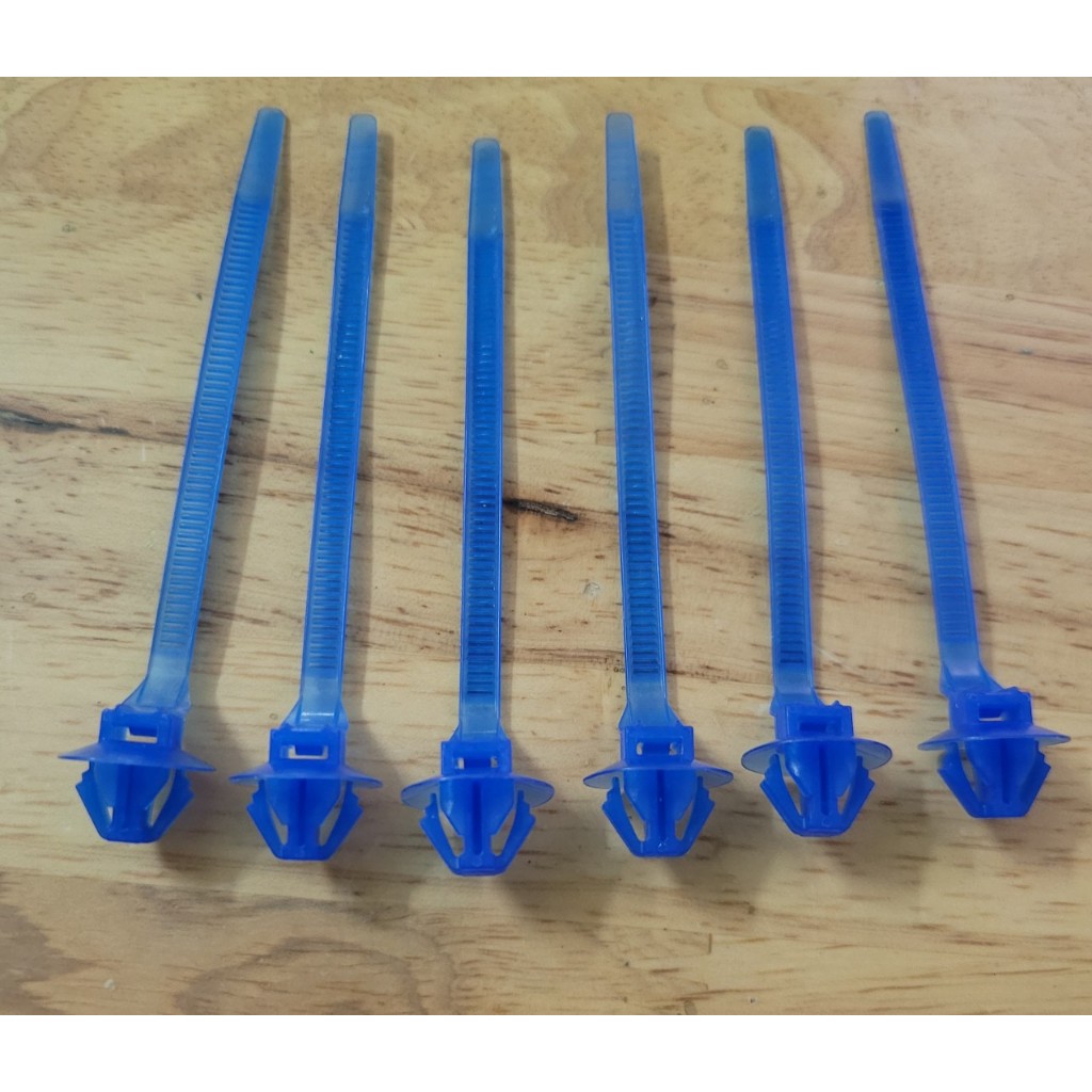 Dây rút ghim nhựa, dây thít chuyên dùng cho ô tô 5mm×120mm chân lỗ 7mm tròn