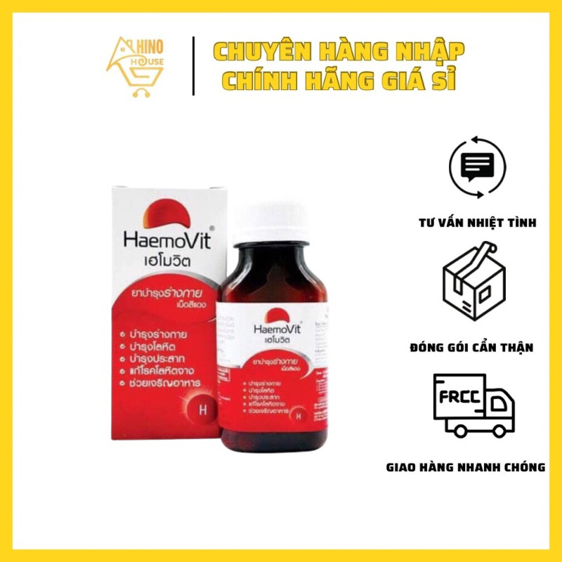 Viên Uống Tăng Cân HaemoVit - Thái Lan HÀNG CHÍNH HÃNG - Hổ Trợ Tăng Cân Hấp Thu Dinh Dưỡng