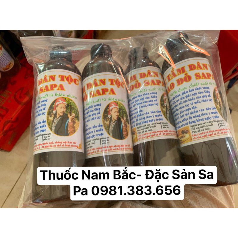 Nước Tắm Dao Đỏ Sau Sinh Sa Pa ( Chai 500ml). Dược Liệu Tây Bắc