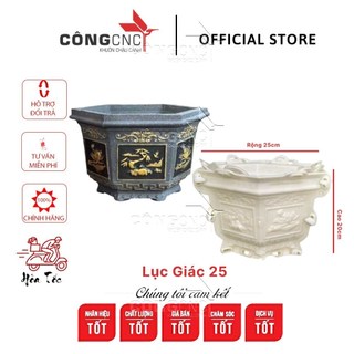 Khuôn ABS Lục Giác 25 Cây Trúc_Hoa Sen - LG25H