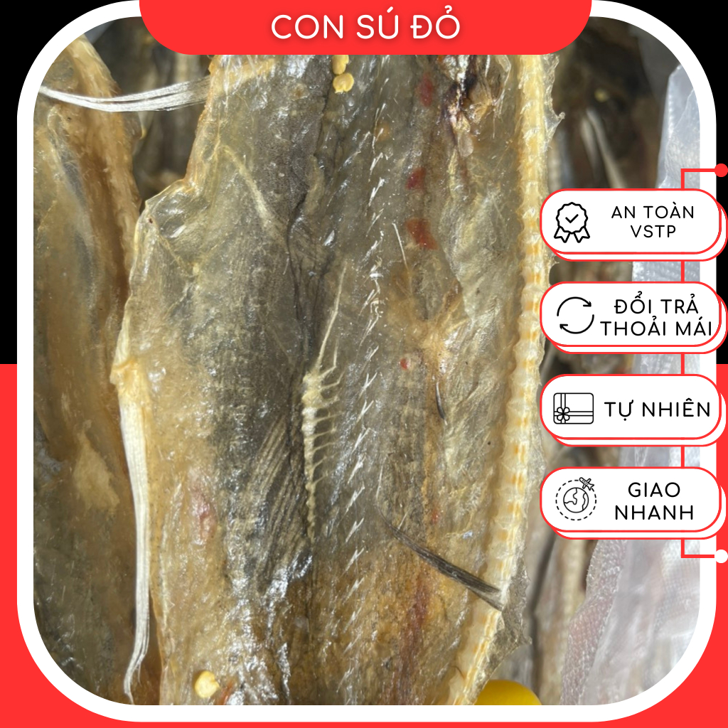 Khô cá khoai xẻ, khô cá khoai loại ngon không tẩm thịt dày - Sudoshop