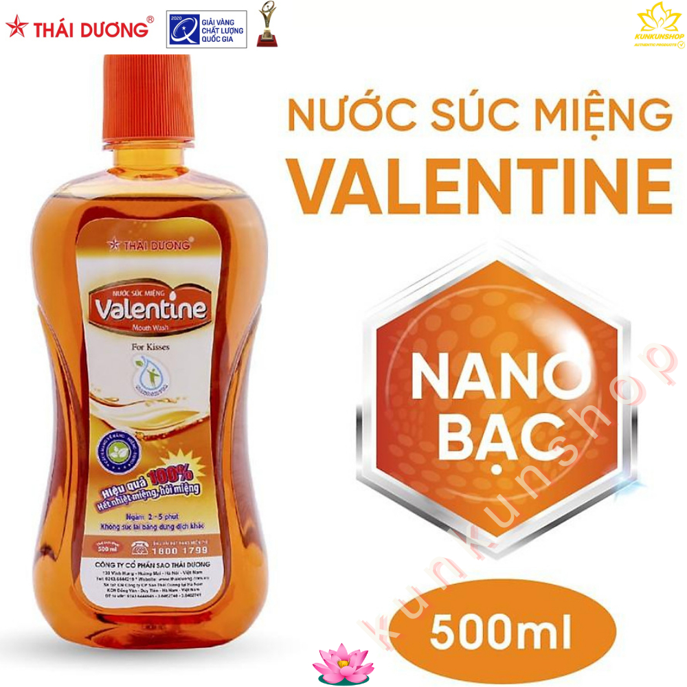 NƯỚC SÚC MIỆNG VALENTINE CHAI 500ML CHÍNH HÃNG Thái Dương