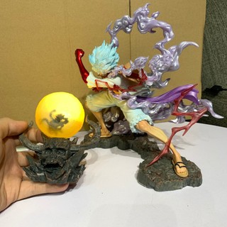 Mô hình Luffy gear 5 ở đảo quỷ - hàng khủng siêu chất - mô hình deco - mô hình trang trí
