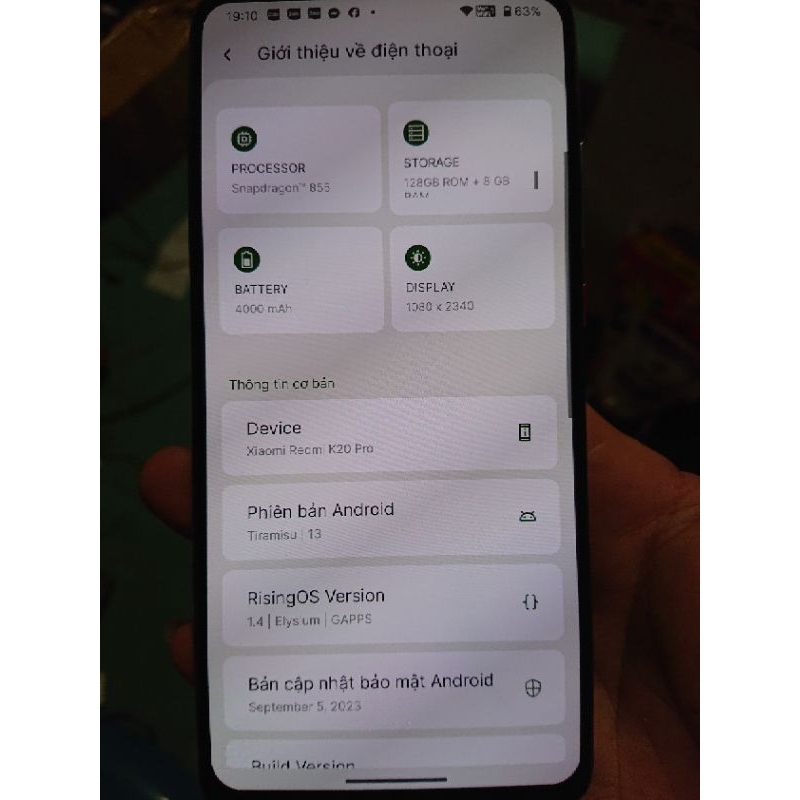 K20 pro ram 8g rom128