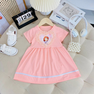 10-20kg Váy elsa cotton trang trí ren 3D siêu xinh