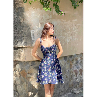 GORGEOUS - ĐẦM HOA 2 DÂY XẾP LI NGỰC - NIRIN DRESS