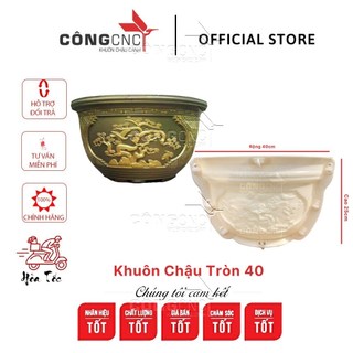 Khuôn Đúc Chậu Tròn 40 cm cao 25cm Không Đôn