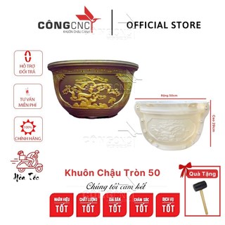 Khuôn Đúc Chậu Đẹp, Khuôn Chậu Tròn 50 TRUNG QUỐC Không Đôn