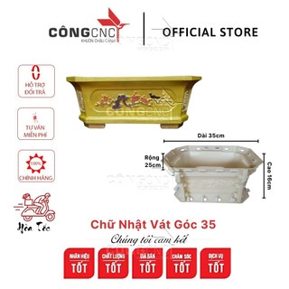 Khuôn chậu abs Chữ Nhật Vác Góc 35 - CNVG35