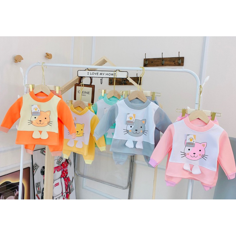 Bộ nỉ lót lông, bé trai , bé gái,, size , 5-15
