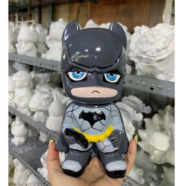 TƯỢNG THẠCH CAO TÔ MÀU BATMAN - TƯỢNG TÔ MÀU DÀNH CHO MỌI LỨA TUỔI