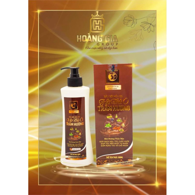 Dầu gội hữu cơ Hà Thủ Ô Trầm Hương 300ml