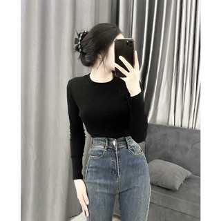 Áo thun tay dài thu đông BORIP phom dài mềm mịn mặc siêu thích 🔥KLii sẵn