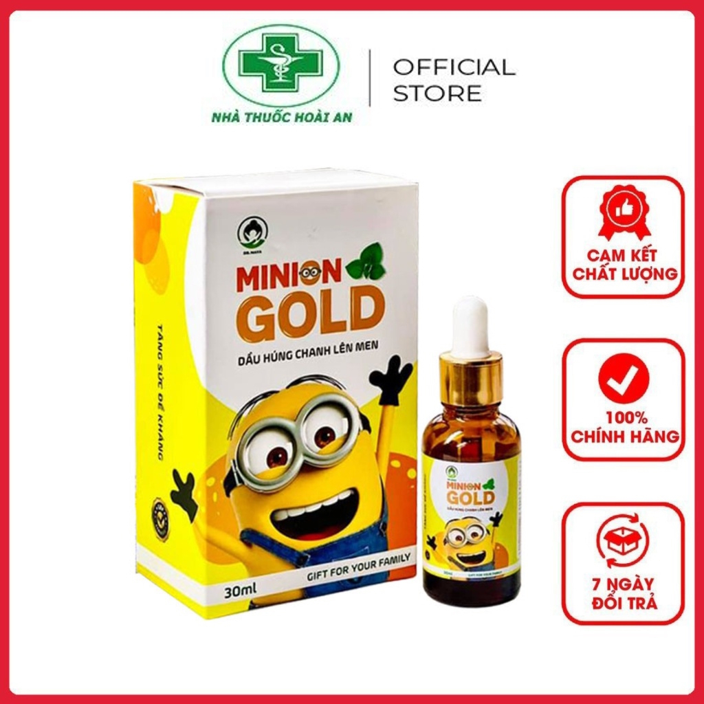 Tinh dầu húng chanh lên men Minion Gold 30ml