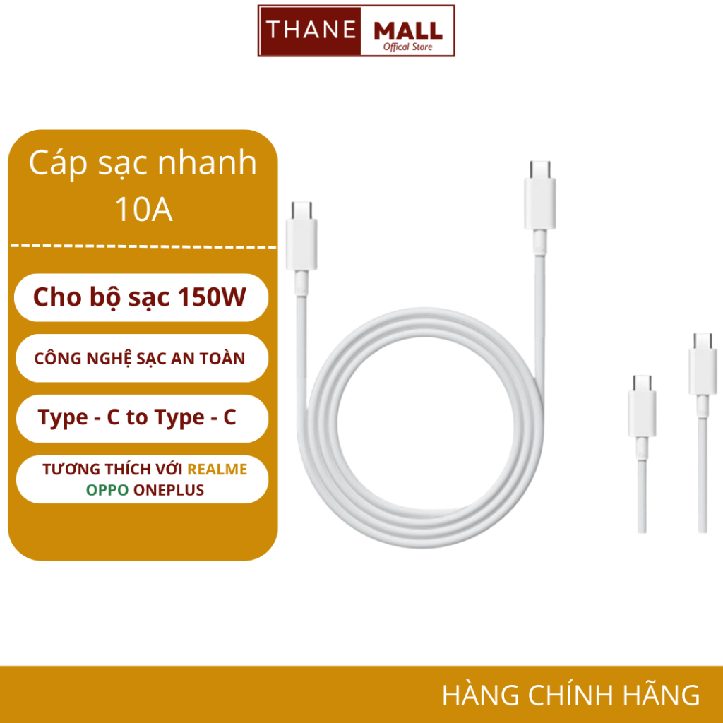 Cáp sạc nhanh Thane store Supper Dart 65W | 80W |100W cho Realme GT Neo