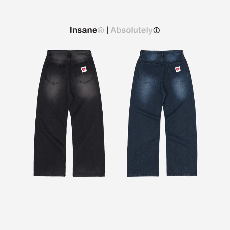 Quần INSANE | “Heart Service” Extra Wide Leg Jeans