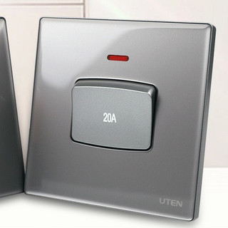 Công tắc 20A mặt vuông UTEN công tắc bình nóng điều hòa