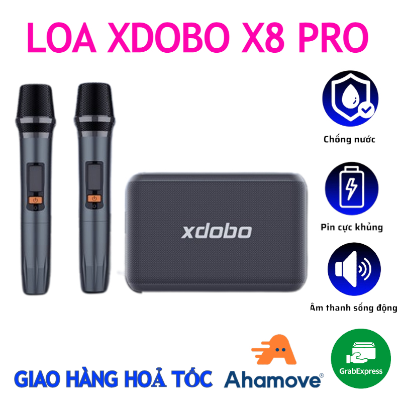 Loa Karaoke Bluetooth XDOBO X8 Pro Kèm 2 Micro Cao Cấp, Công Suất 120W Thiết Kế Cực Đẹp, Âm Thanh Hay