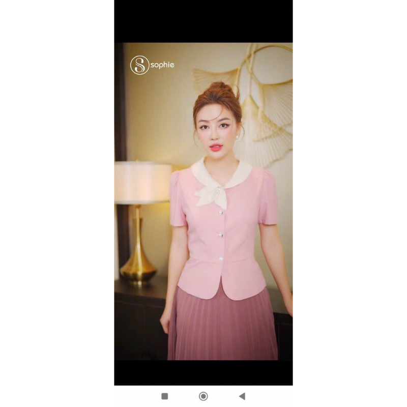 Áo công sở tay ngắn full size 489