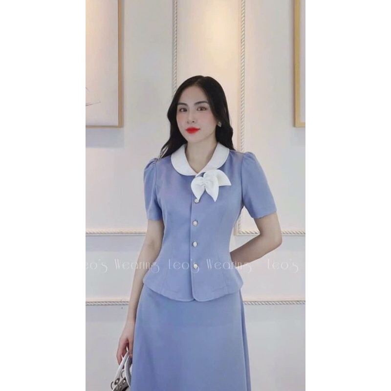 Áo công sở tay ngắn full size 489