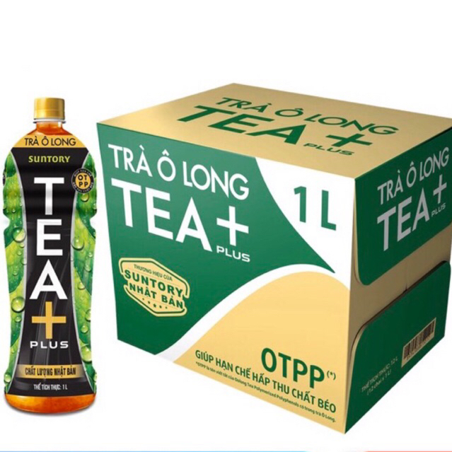 Trà Ô Long Tea+ chai 1L--