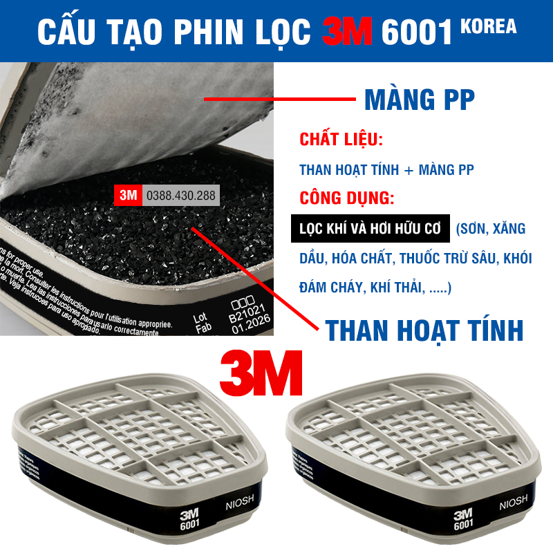 Mặt nạ phòng độc 3M 6200
