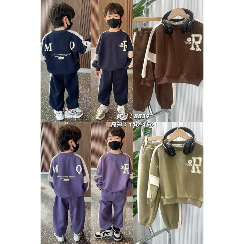 Bộ nỉ bé trai 18-32kg