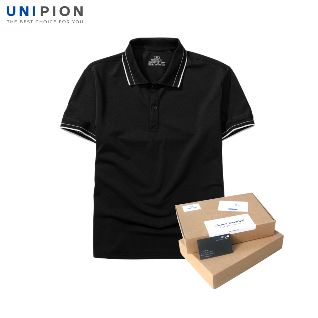 Áo thun nam, Áo polo nam UNIPION ngắn tay chất cá sấu cao cấp phom đẹp tặng kèm hộp - AT163