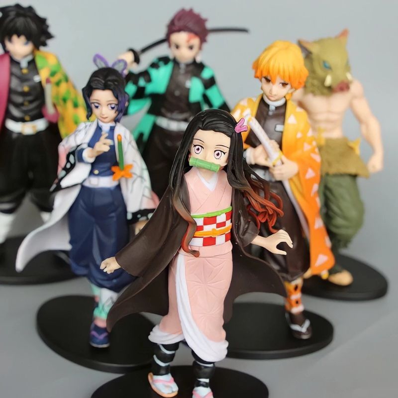 Combo mô hình Kimetsu yaiba Thanh gươm diệt quỷ Demon Slayer