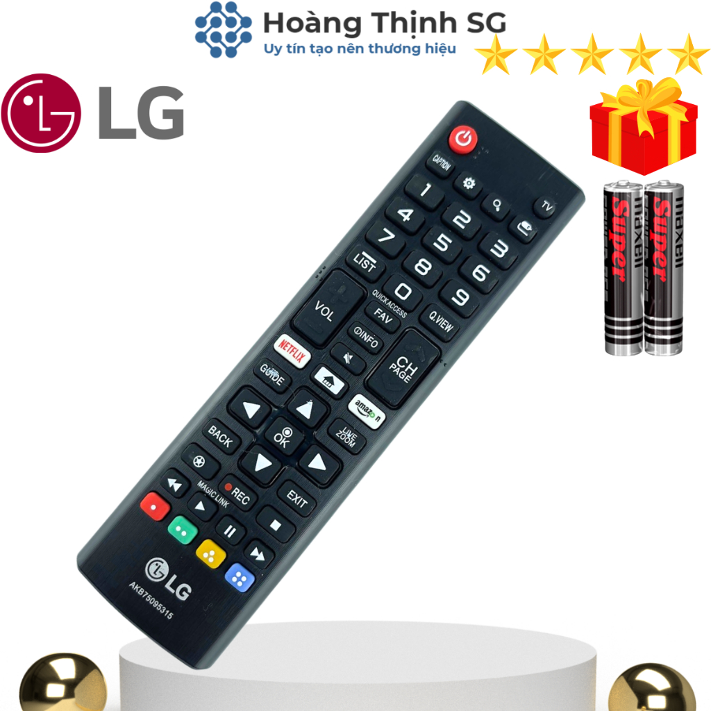 Remote Điều Khiển Tivi LG Smart Ngắn 2018 Netflix