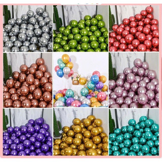 50 Bóng bay siêu nhũ ánh kim cao cấp, trang trí sinh nhật, tiệc cưới size 10 inch (hàng loại 1)