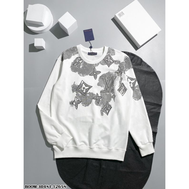 Áo thu đông LV loang  in chữ, ảnh thật_30841