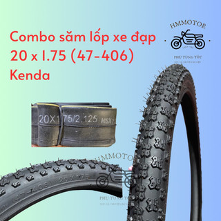 Combo săm lốp xe đạp 20x1.75 kenda