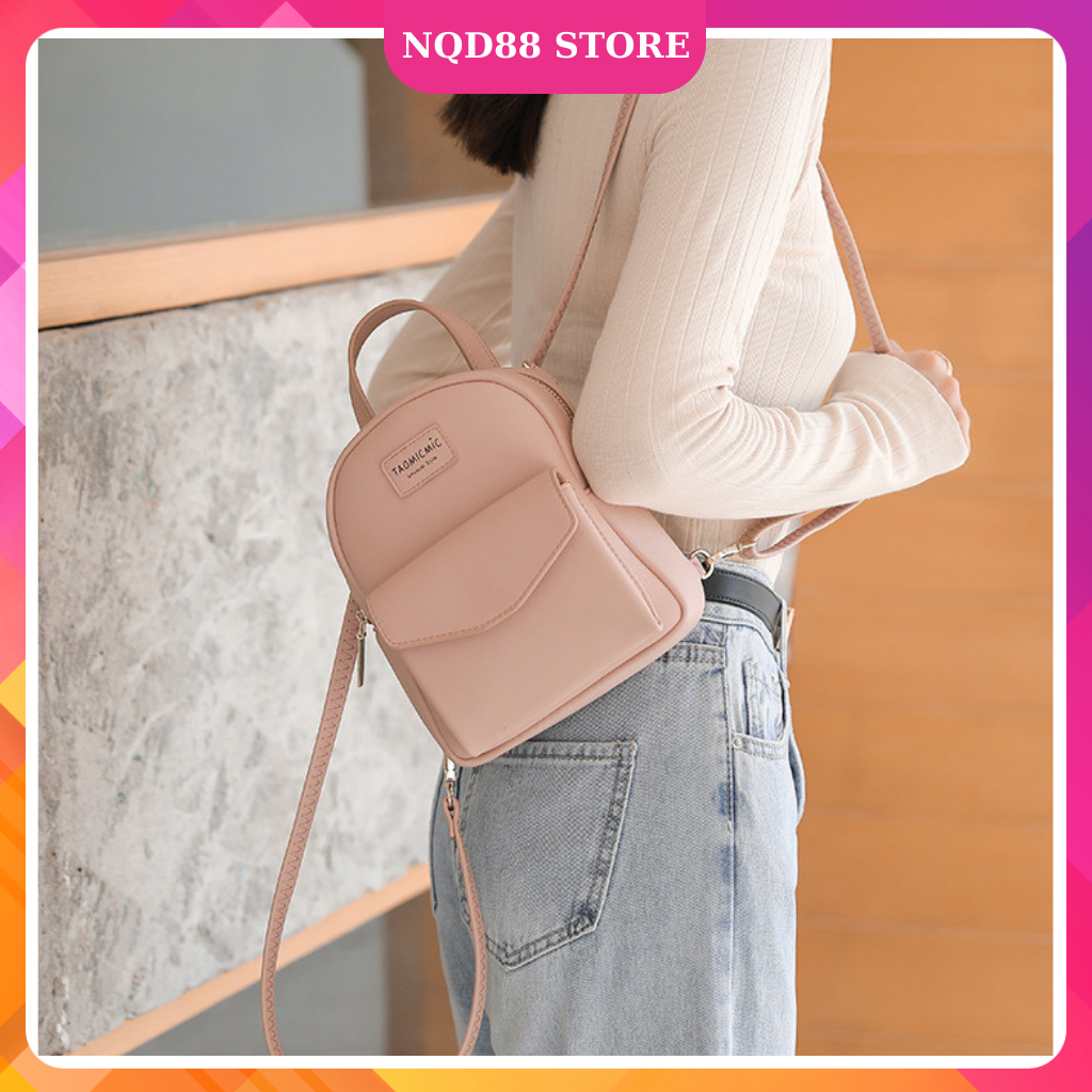 Balo nữ mini đẹp Taomic đi học đi chơi da mềm dễ thương BL01