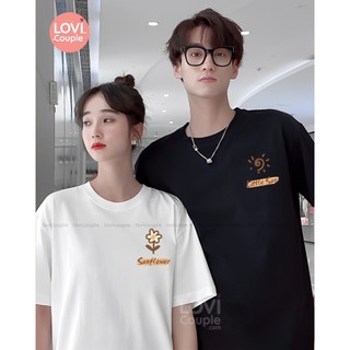 [Dòng Cao Cấp] Áo thun cặp đen logo tim quà Valentine DC103
