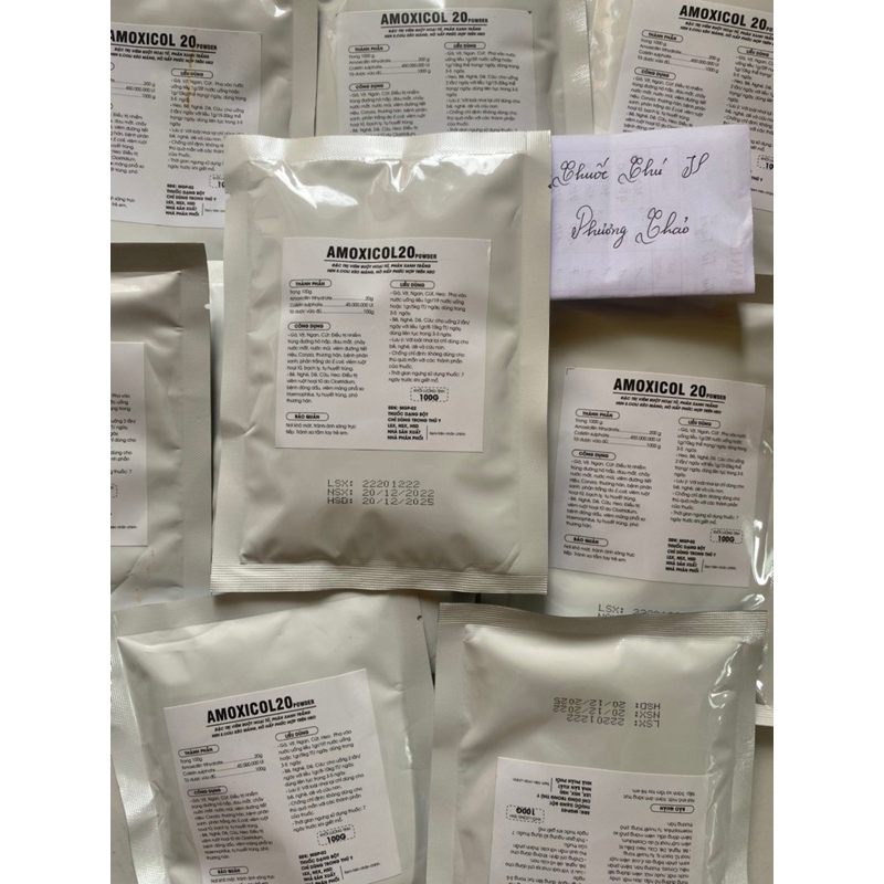 Amox Colis 20% hàng agriviet gói 1kg