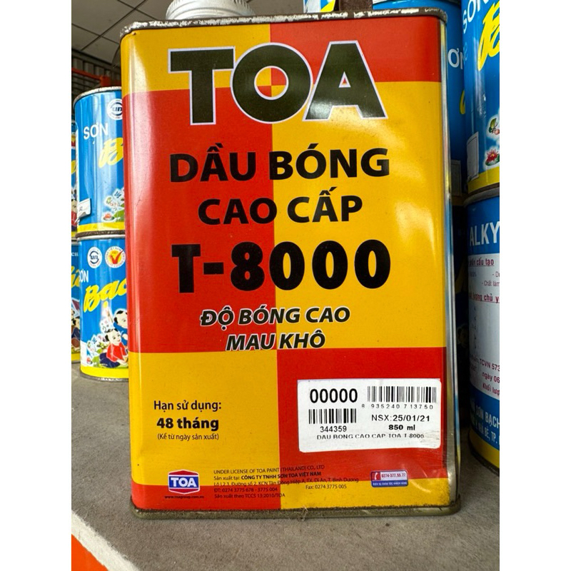 Dầu bóng cao cấp TOA VARNISH T-8000 850ml
