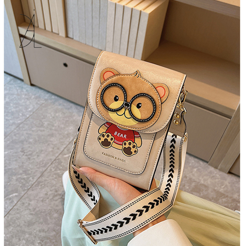 Túi đeo chéo túi đựng điện thoại hình gấu