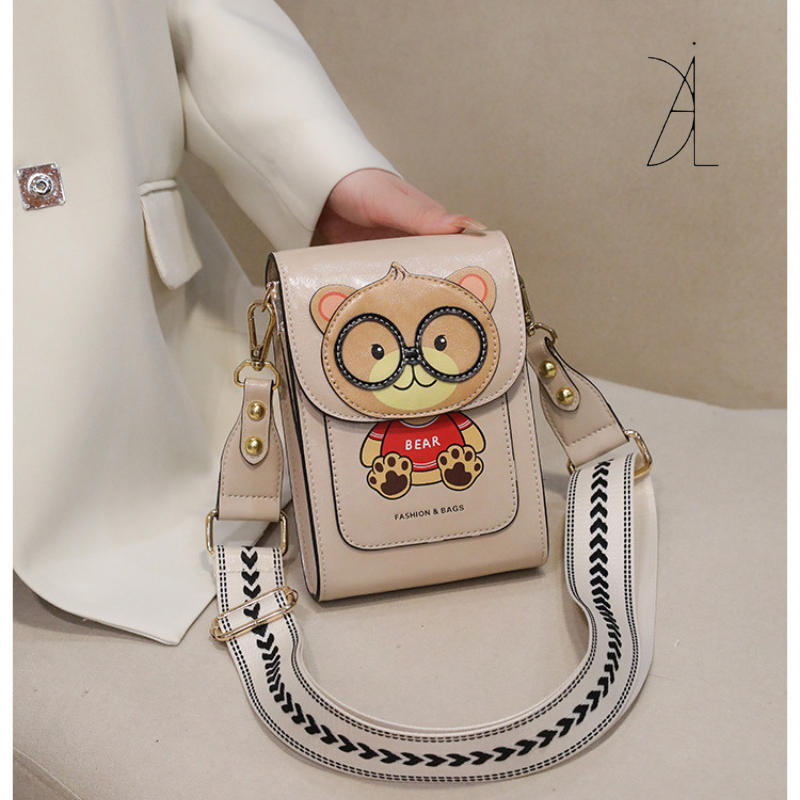 Túi đeo chéo túi đựng điện thoại hình gấu