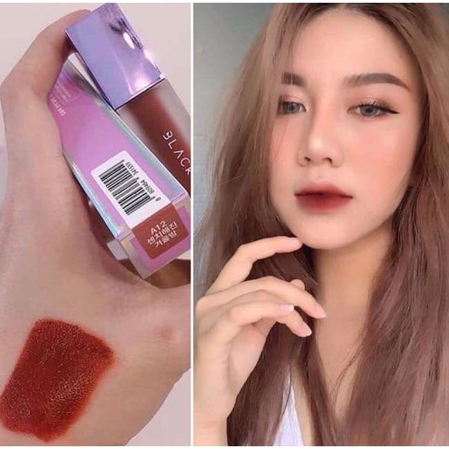 Son Black Rouge A12 màu đỏ gạch ver 2 nắp tím