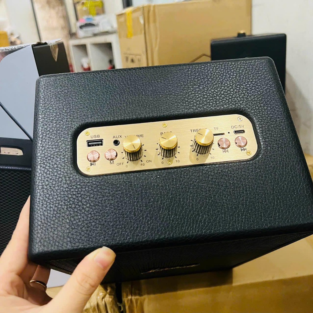 Loa Bluetooth Marshall M16 Thế Hệ Mới 2023 Bass Mạnh, Âm Thanh Hay, Full Box New 100% ,Bluetooth 5.2. Bảo Hành 12 Tháng