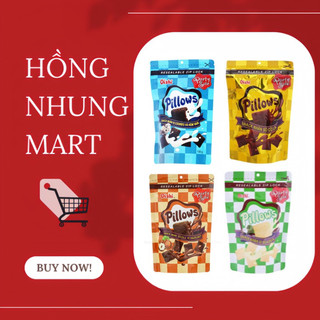 Bánh snack pillows nhân vị sữa dừa/ sôcôla/kem vani/socola hazelnut